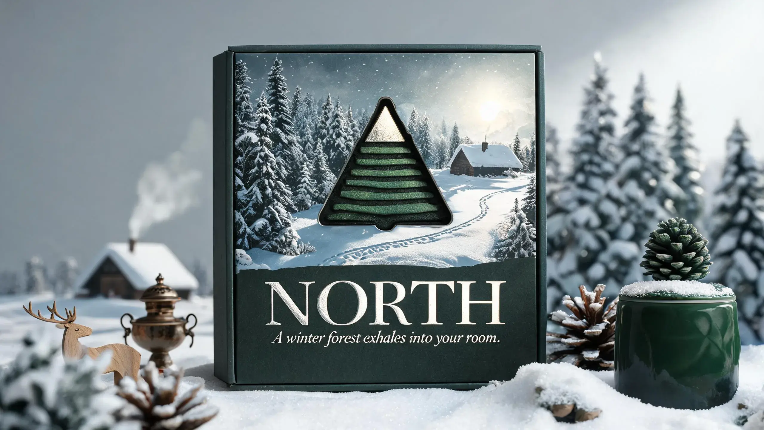 PINE · NORTH Candle Packaging