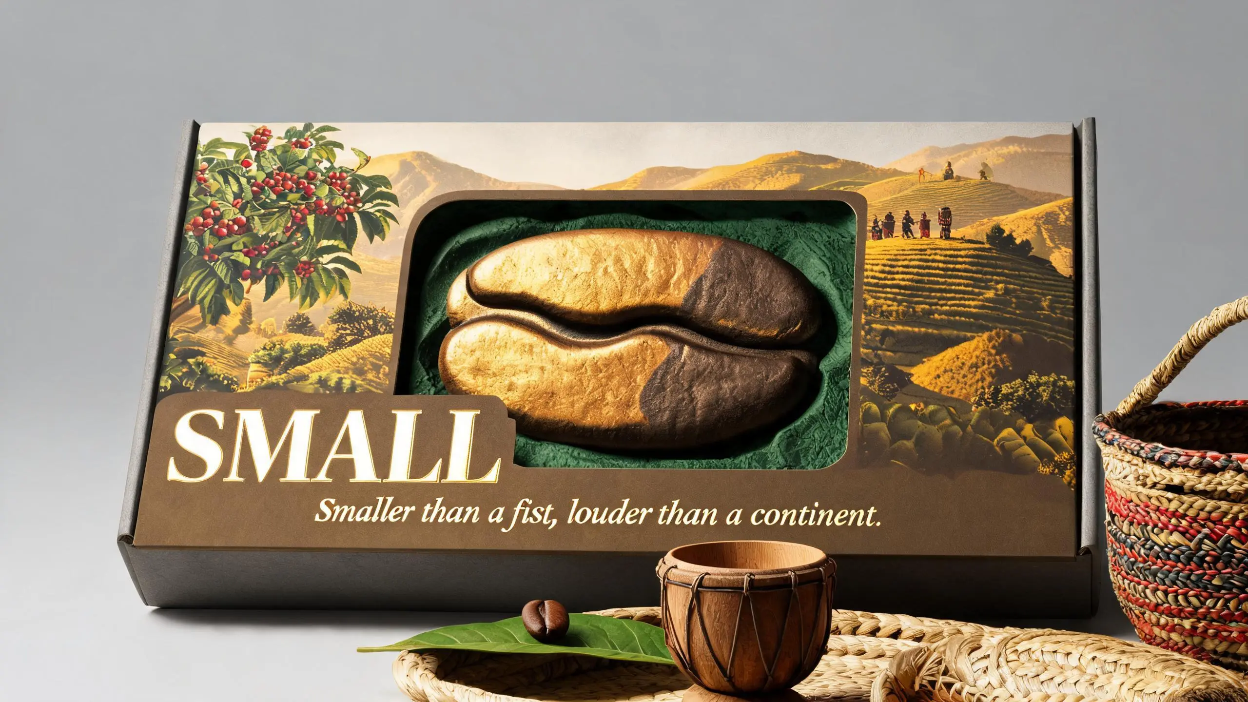 BURUNDI · SMALL · 纸塑浮雕咖啡豆包装