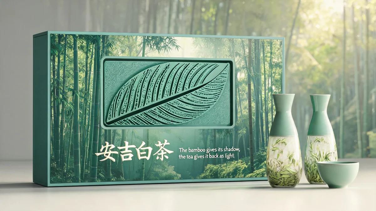 信阳毛尖 Maojian molded pulp tea packaging — spring rainfall pattern emboss